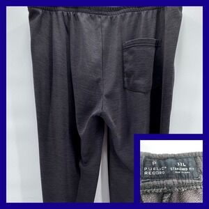 Public Record Mens 3XL Black Standard Fit Sweatpants Athletic Stripe Detail